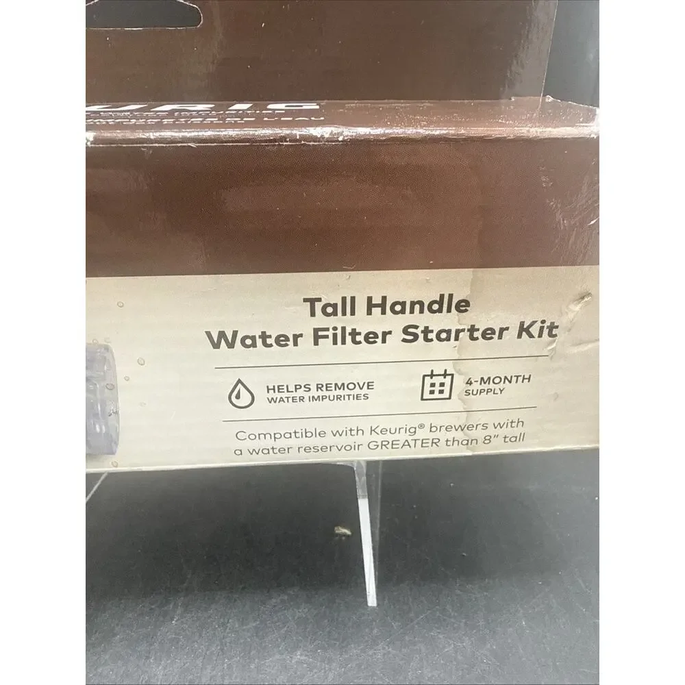 Keurig Tall Handle Water Filter Starter Kit 2 Filters 4 Month Supply New